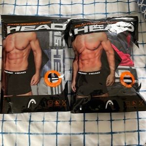 Men’s Head Athletic performance boxer briefs, NWOT, size medium - lot of two.
